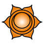sacral chakra, spleen chakra, sex chakra, svadistana,  six petalled lotus flower, orange in colour.