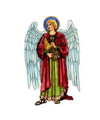 arch-angel-uriel, stands ready wearing a red cloak with olive green tunic, four wings and wil guard the Gates of Tartarus ensuring no one comes out.
