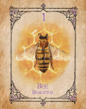 Bee, A card from the animal spirit oracle deck. The Spiritual Centre
