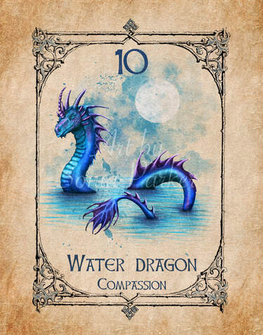 Water Dragon card from the animal spirit oracle deck. The Spiritual Centre