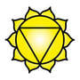 The Solar Plexus is Yellow and is the shape of the ten petal lotus flower.