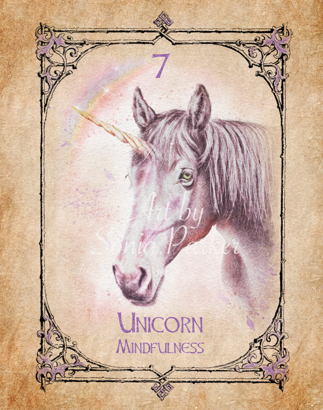 Unicorn, A card from the animal spirit oracle deck. The Spiritual Centre